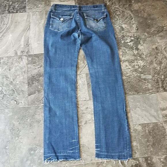 Vigoss Straight Leg Raw Hem Distressed Jeans 9 - Picture 3 of 8